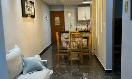 Apartamento com 2 dormitórios com vista total para o mar em Maracanã Mirim, Praia Grande/SP