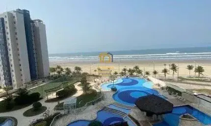 Apartamento com 3 dormitorios frente ao mar, Praia Grande/SP