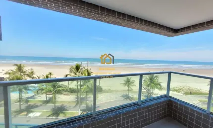 Apartamento frente mar em jardim real, praia grande/sp