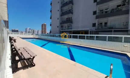 Apartamento alto padrão mobiliado em ocian, praia grande/sp