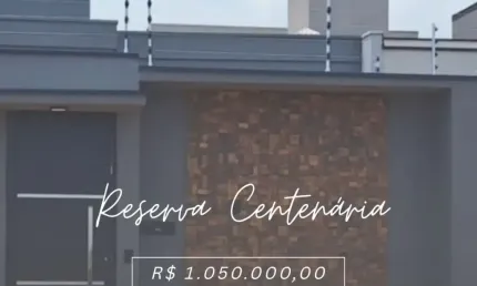 Casa nova à venda Reserva Centenária Santa Bárbara D'Oeste