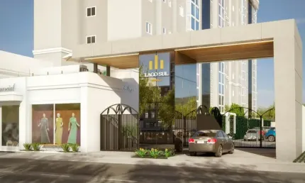 Confortável apartamento de 3 quartos (sendo 1 suíte) no Lago Sul Residence construído na principal Avenida da Capital do Agronegócio com churrasqueira, e 1 vaga de garagem (temos outras opções com 2 v