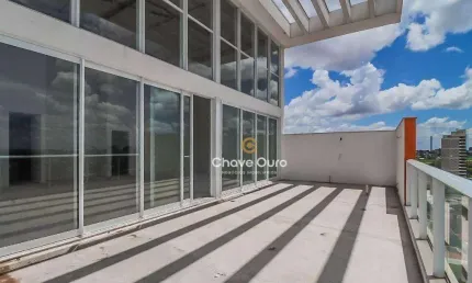 Cobertura de alto padrão duplex com pé direito duplo à venda, 322,83m² por r$ 3.750.000 - country - cascavel/pr