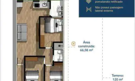 Casa com 3 dormitórios à venda, 70 m² por R$ 330.000,00 - 14 de Novembro - Cascavel/PR