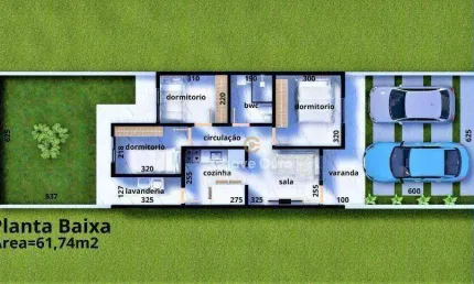 Casa com 3 dormitórios à venda, 61 m² por R$ 320.000,00 - Floresta - Cascavel/PR