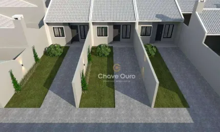 Casa na planta com 2 dormitórios à venda, 61 m² - Ecopark - Cascavel/PR