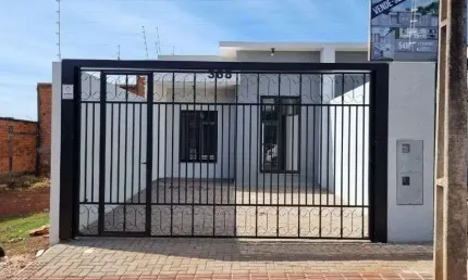 Casa nova com 2 dormitórios à venda, por r$ 350.000,00 - bairro mirante - cascavel/pr