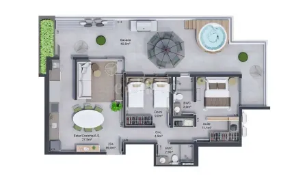 Apartamento com 2 quartos à venda na Avenida Marinheiro Max Schramm, 2701, Jardim Atlântico, Florianópolis por R$ 1.193.453