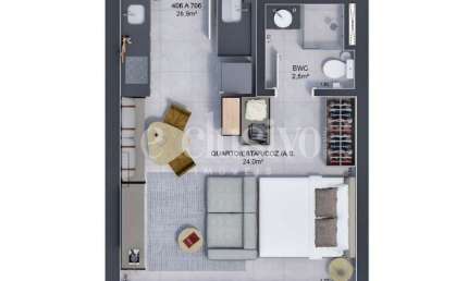Apartamento com 1 quarto à venda na Avenida Marinheiro Max Schramm, 2701, Jardim Atlântico, Florianópolis por R$ 594.000