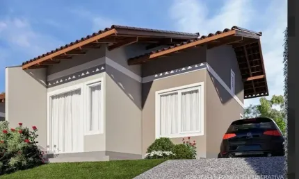 Casa com 2 dormitórios, amplo terreno bairro mulde em indaial