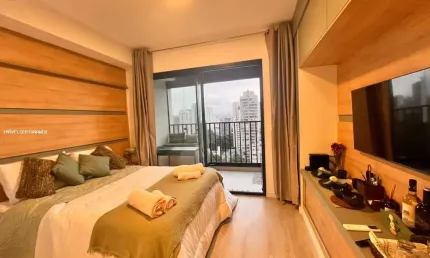 Apartamento para Locação em São Paulo, Alto da Boa Vista, 1 dormitório, 1 banheiro