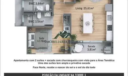 Apartamento com 2 quartos à venda no Centro, Urubici 