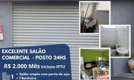 Sala comercial com 1 sala para alugar na Avenida Major Pinheiro Froes, Vila Maria de Maggi, Suzano