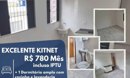Kitnet / Stúdio para alugar na Rua Caboclos, Vila Urupês, Suzano