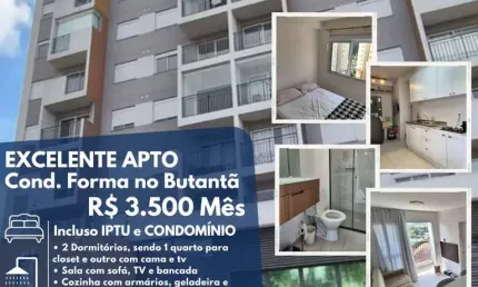 Apartamento com 2 quartos para alugar na Rua Valson Lopes, Vila Butantã, São Paulo