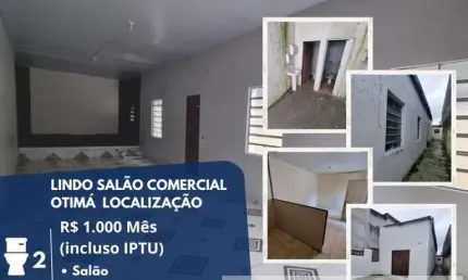 Ponto comercial com 2 salas para alugar na Rua Doutor Benedito da Silva, Jardim Leblon, Suzano