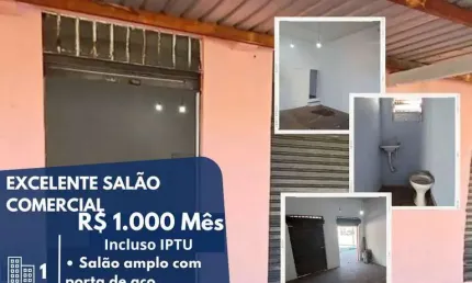 Sala comercial com 1 sala para alugar na Estrada Portão Honda, Jardim Revista, Suzano