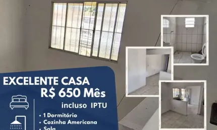 Casa com 1 quarto para alugar na Rua Santo Antônio, Jardim Cândida, Poá
