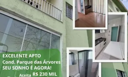 Apartamento para Venda em Mogi das Cruzes, Vila Nova Aparecida, 2 dormitórios, 1 banheiro, 1 vaga