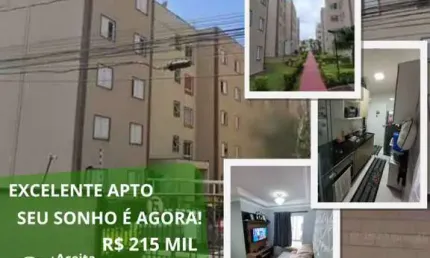 Apartamento para venda em suzano, vila urupes, 2 dormitórios, 1 banheiro, 1 vaga