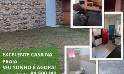 Casa para venda em itanhaém, 3 dormitórios, 1 suíte, 1 banheiro, 4 vagas
