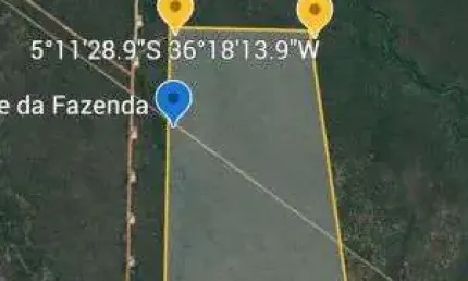 fazenda com 395 hectares na região de Guamaré com uma localização perfeita