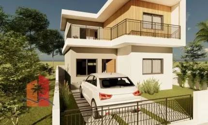 Casa Nova em Fase Final de Construção de 112,97 m² em Areias de Palhocinha - Garopaba /SC