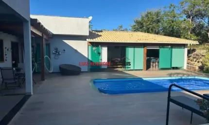 Casa em condomínio fechado com 3 quartos à venda na rodovia mg10, sn, condomínio vale do luar, jaboticatubas, 295 m2 por r$ 1.350.000