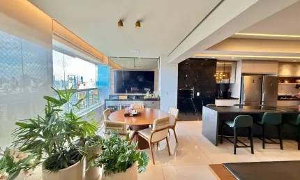 Apartamento 4 suítes à venda mobiliado com vista definitiva para o Lago das Rosas no Setor Oeste
