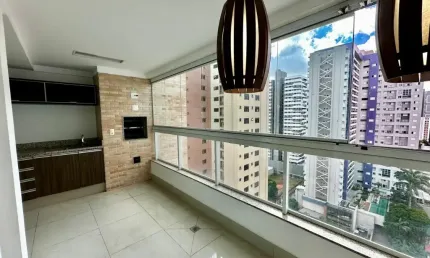 Apartamento à venda 3 suítes com armários churrasqueira carvão na varanda nascente lazer com conceito de condomínio clube no setor bueno