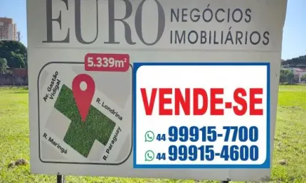 MAJESTOSA ÁREA COMERCIAL NA AVENIDA GASTÃO VIDICAL, RUA LONDRINA, RUA MARINGÁ E RUA PARAGUAY VIZINHO DO EURO GARDEN - MARINGÁ-PR