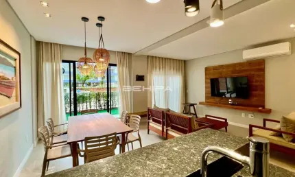 Apartamento garden 6 pessoas 2 suítes canto grande bombinhas