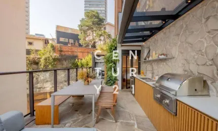Apartamento garden com 2 dormitórios à venda, 105 m² por r$ 2.100.000,00 - vila madalena - são paulo/sp