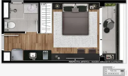 Apartamento com 1 dormitório à venda, 28 m² por R$ 583.000,00 - Pinheiros - São Paulo/SP