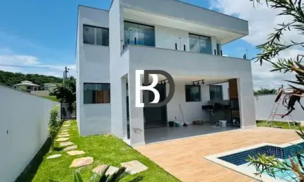 Casa em condomínio fechado com 3 quartos à venda na av avenida europa, 22, alphaville, rio das ostras, 206 m2 por r$ 1.500.000