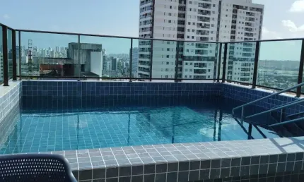 KKS- PARA INVESTIR OU MORAR EM BOA VIAGEM 1 QUARTO, ANDAR ALTO, VISTA LIVRE,24m²