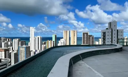 EST- Apartamento 1 quartos e 2 quartos 1 suíte 28m² I Em Boa viagem I Edf Praia de Gameleira
