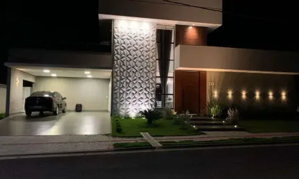 Linda casa de 4 dormitorios no condominio de luxo em arapongas