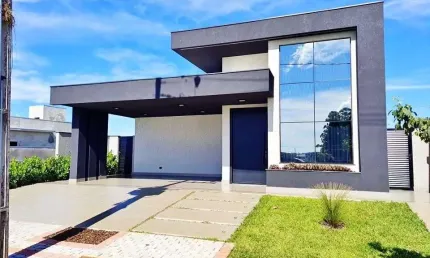 Casa de alto padrao com 3 suites no condominio gran residence giardino - arapongas