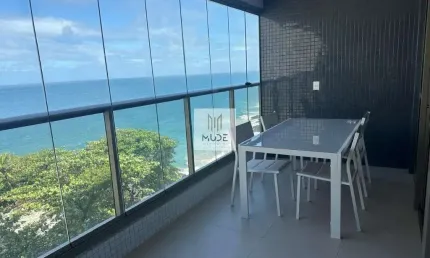 Apartamento locação - 1 quarto e sala mobiliado no beach class ondina | 44m² | nascente | vista alta | pronto para morar!