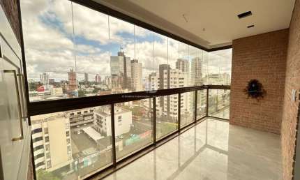 Apartamento novo semimobiliado com 2 quartos e 3 vagas no Centro de Chapecó