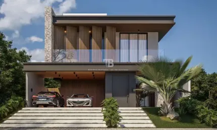 Casa de condomínio com 3 suítes e piscina no real park, chapecó