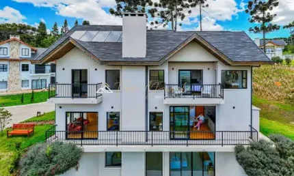 Casa em condomínio fechado com 4 quartos à venda na anita damas salgado, 231, alto da boa vista, campos do jordão por r$ 3.300.000