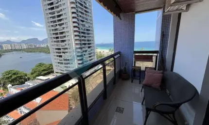 Apartamento com 2 quartos à venda na avenida lúcio costa, barra da tijuca, rio de janeiro, 80 m2 por r$ 1.000.000