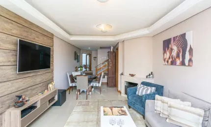 Casa em condomínio fechado com 3 quartos à venda na rua alcebíades antônio dos santos, 635, nonoai, porto alegre por r$ 895.000