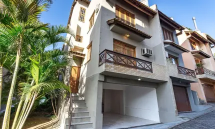 Casa em condomínio fechado com 3 quartos à venda na rua landel de moura, 744, tristeza, porto alegre por r$ 899.000