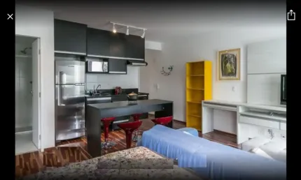 Studio mobiliado no bairro do paraíso próximo av. paulista.