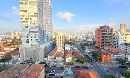 100m2,aparecida,2 quadras da praia,2 vagas de garagem demarcadas