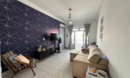 2 dormitórios,80m² aparecida ,pertinho do canal 6,oportunidade