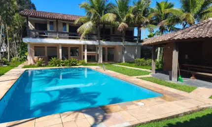 Casa a venda 7 dormitórios no condomínio fechado jardim acapulco na praia do pernambuco guarujá sp